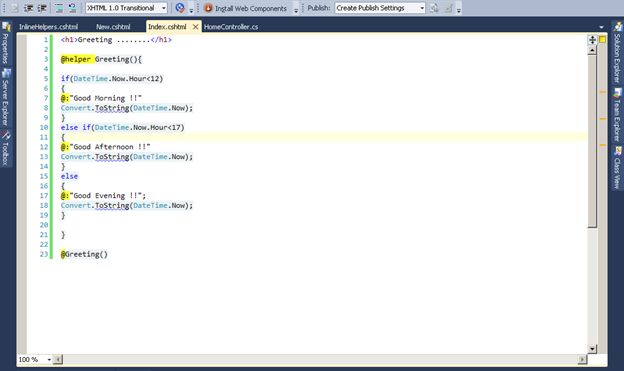 Adding Inline Helper method